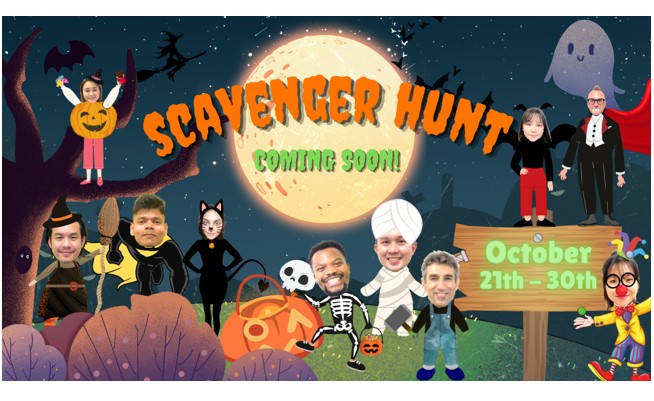 【10月20日火曜 イベント日程追加！】ハロウィーンイベント “Scavenger Hunt 2026” 開催のお知らせ !